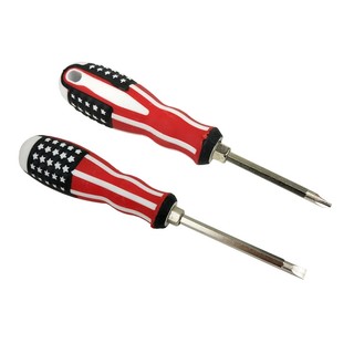 Tô vít (tua vít) 2 đầu hoa văn lá cờ nước mỹ (dài 21cm)