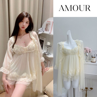  SP112F 235F Váy ngủ đầm mặc nhà phối Choàng voan hàng Quảng Châu cao cấp 