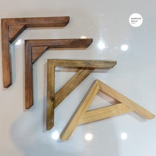 [Giá xưởng] Giá đỡ kệ gỗ gụ treo tường, eke gỗ chữ L màu nâu rustic gỗ gụ xịn đẹp
