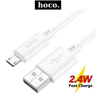 Dây sạc Micro Hoco sạc nhanh 2.4A cáp nhựa PVC siêu bền truyền dữ liệu cho các dòng máy Android