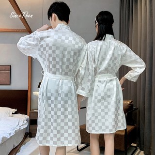 Áo choàng ngủ đôi Scutum màu đen mặc nhà, áo choàng tắm nam (Hàng có sẵn) - Since Then