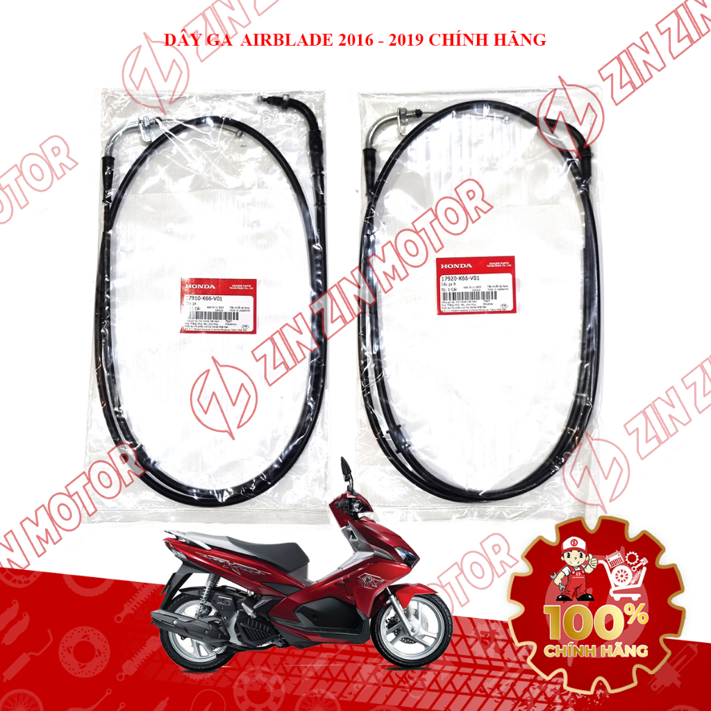 Dây Ga AB 2016, Air Blade 2017 2018 2019 17910-K66-V01, 17920-K66-V01 Chính Hãng - ZZM