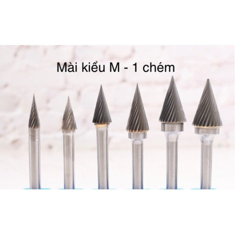 Mũi doa hợp kim kiểu MX06-MX16 hình nhọn. Mài đa vật liệu
