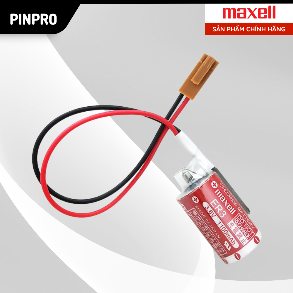 Pin Maxell ER3 3.6V 1100mah Pin PLC Fuji NP8P-BT chính hãng