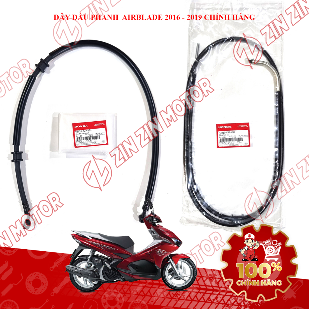 Dây Dầu Phanh Thắng AB 2016, Air Blade 2017 2018 2019 Trước Sau 45126-K27-V01, 43450-K66-V01 Chính H