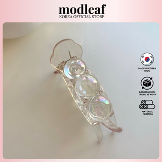 Mẫu kẹp càng cua trong suốt có kích thước lớn sang trọng Modleaf Orora Circle Clip Hàn Quốc