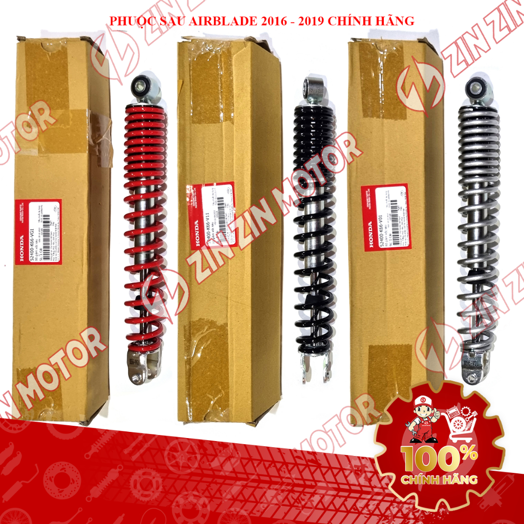 Giảm Xóc Phuộc Sau AB 2016, Air Blade 2017 2018 2019 52400-K66-V01, 52400-K66-V11, 52400-K66-VG1 Chí