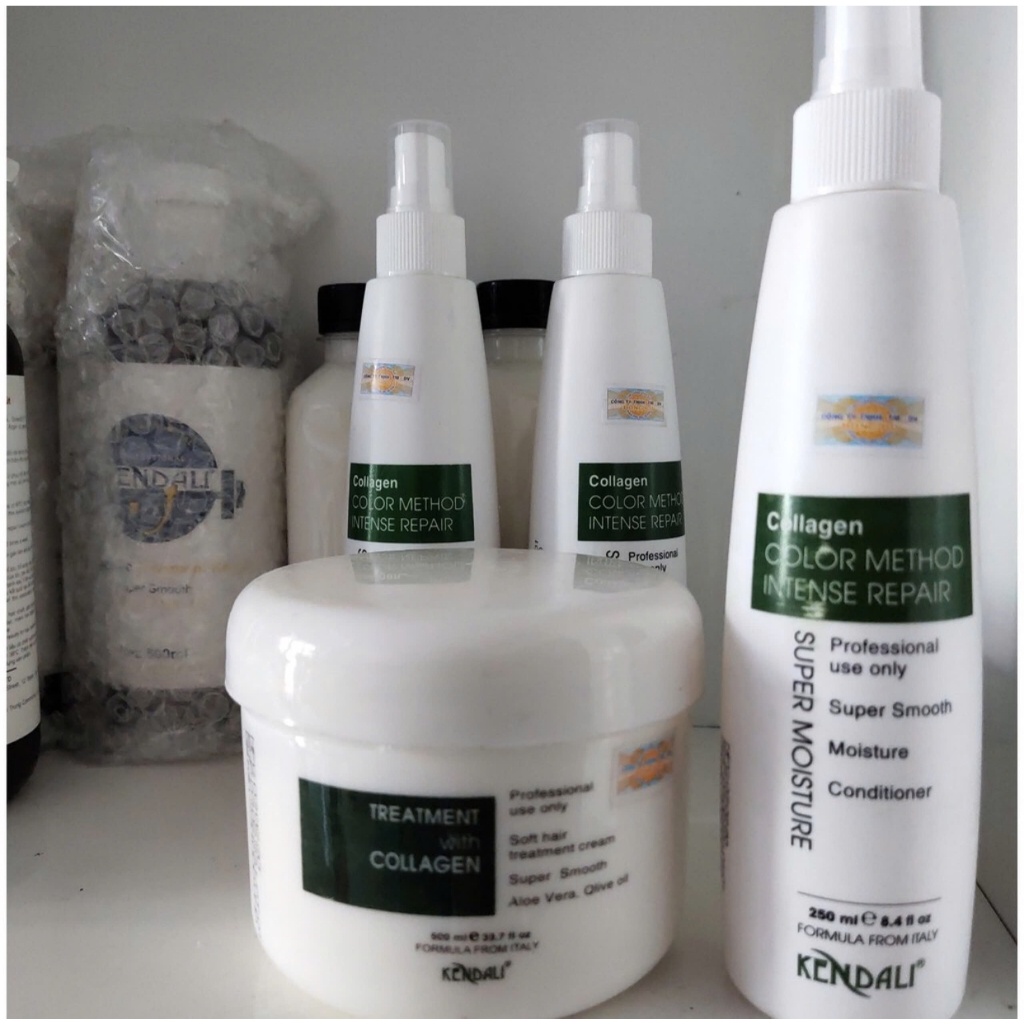 ✅(KENDALI_CHÍNH HÃNG)  COMBO KEM Ủ TÓC VÀ SỮA DƯỠNG TÓC COLLAGEN KENDALI (KEM Ủ 500ML+ SỮA DƯỠNG 250ML)