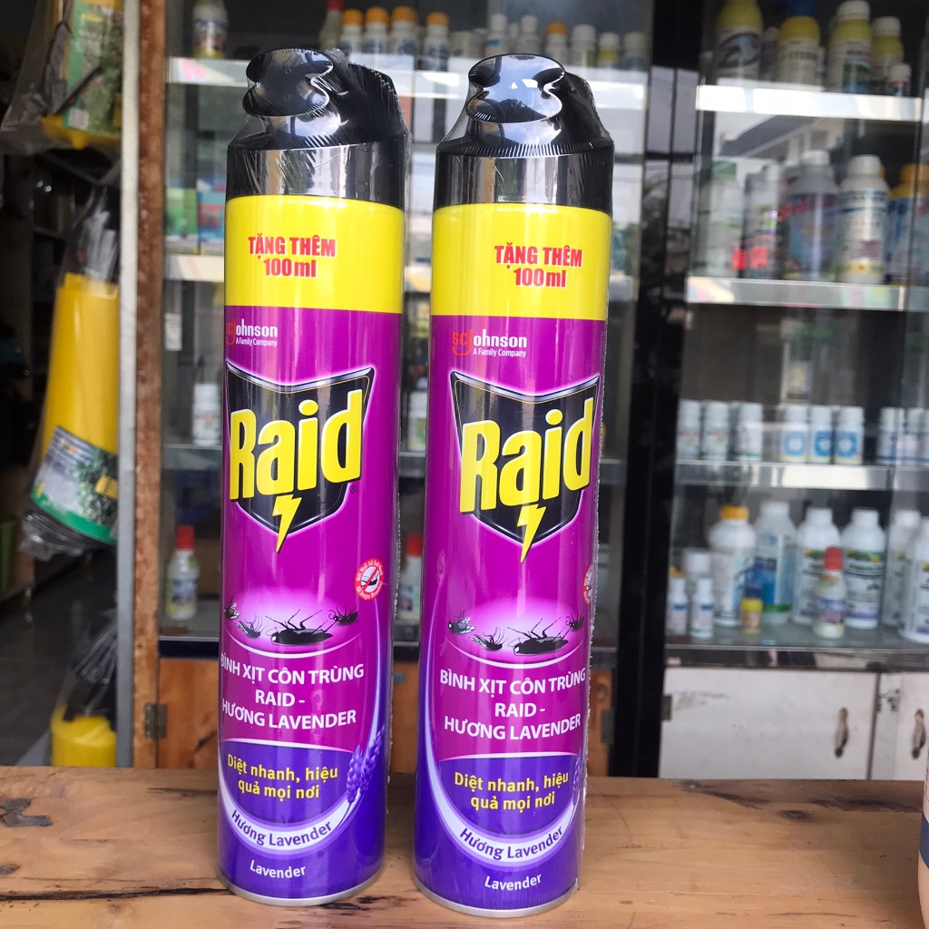 Thuốc xịt muỗi - côn trùng Raid 520ml