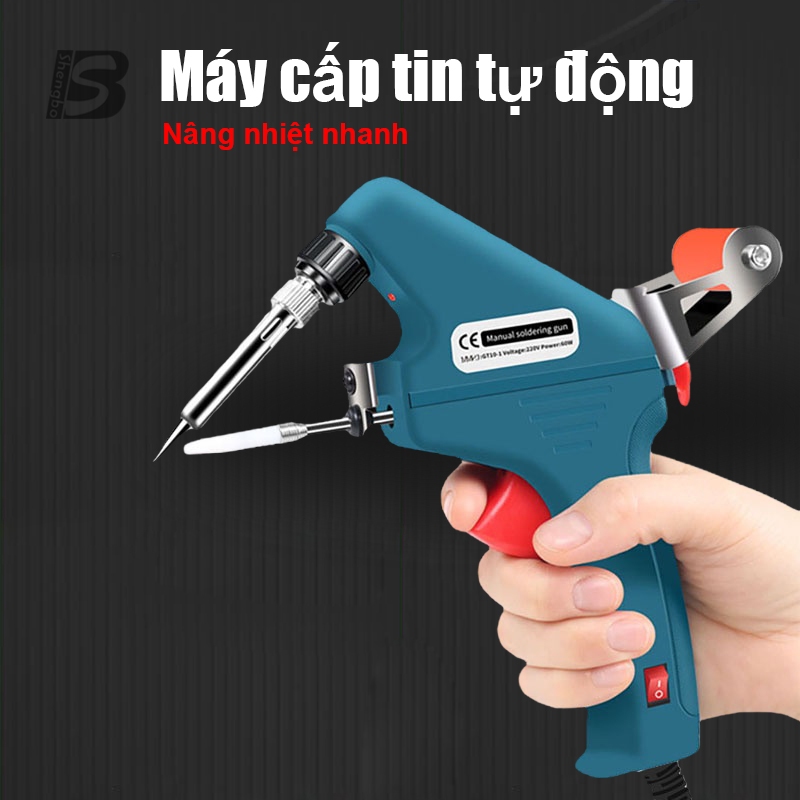 Máy Hàn Thiếc Japan 60W Gia Nhiệt Cực Nhanh Súng Hàn Sưởi bên Trong Mới Súng Nạp Thiếc Cầm Tay Sắt Hàn Điện