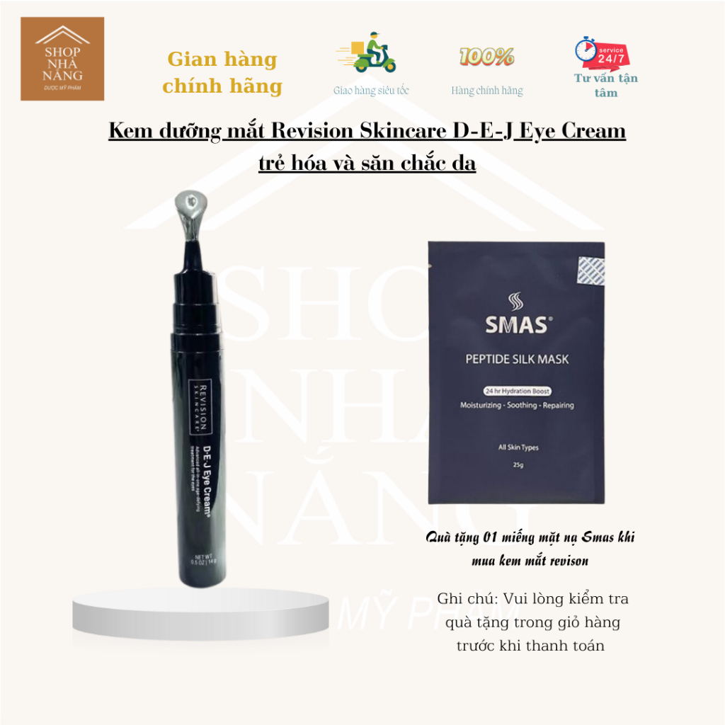 [Hàng công ty] Revision Skincare D.E.J Eye Cream Kem dưỡng mắt Revision Skincare DEJ 14gr