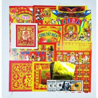 Giấy cúng TẤT NIÊN(đủ bộ đầy đủ)