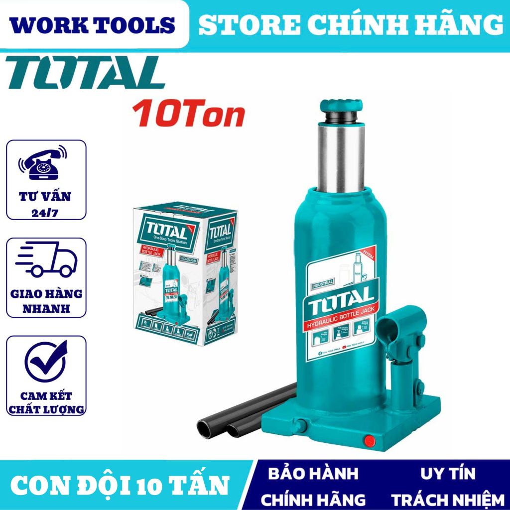 TOTAL Con đội 10 Tấn THT109102 (Cam kết Chính Hãng 100%)