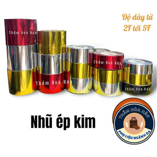 (Loại thường) Nhũ ép kim, nhũ ép nhiệt chuyên dụng cho da, pu, simili,… làm logo, sản phẩm