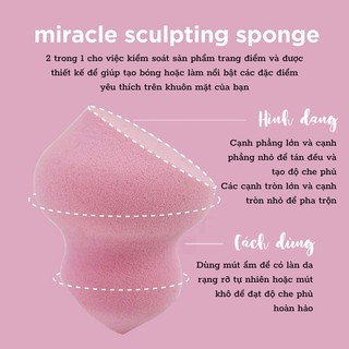 Bộ 6 bông mút trang điểm Real Techniques Miracle Complexion 6 Sponge. Bông phấn
