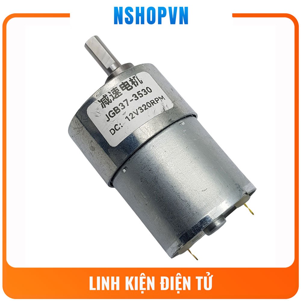 Động cơ giảm tốc JGB37-3530 12V 320rpm