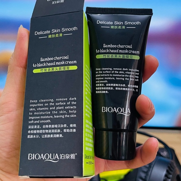 Gel lột mụn than tre Bioaqua Mặt nạ lột mụn đầu đen Kem lột mụn sạch da Luxuka BA06 (60gr)