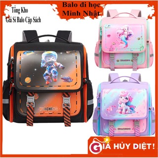Cặp ngang chống gù chống thấm học sinh tiểu học, cấp 2 cho bé trai bé gái từ lớp 1- lớp 7 họa tiết siêu đáng yêu cute