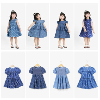 BST Đầm Váy Jean Bé Gái In Nhiều Hoạ Tiết Dễ Thương Cho Bé Từ 12-45kg Nexxi