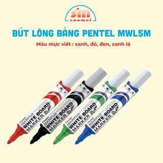 Bút Lông Bảng Pentel MWL5M Màu Mực Xanh/ Đỏ Văn Phòng Phẩm Sao Mai