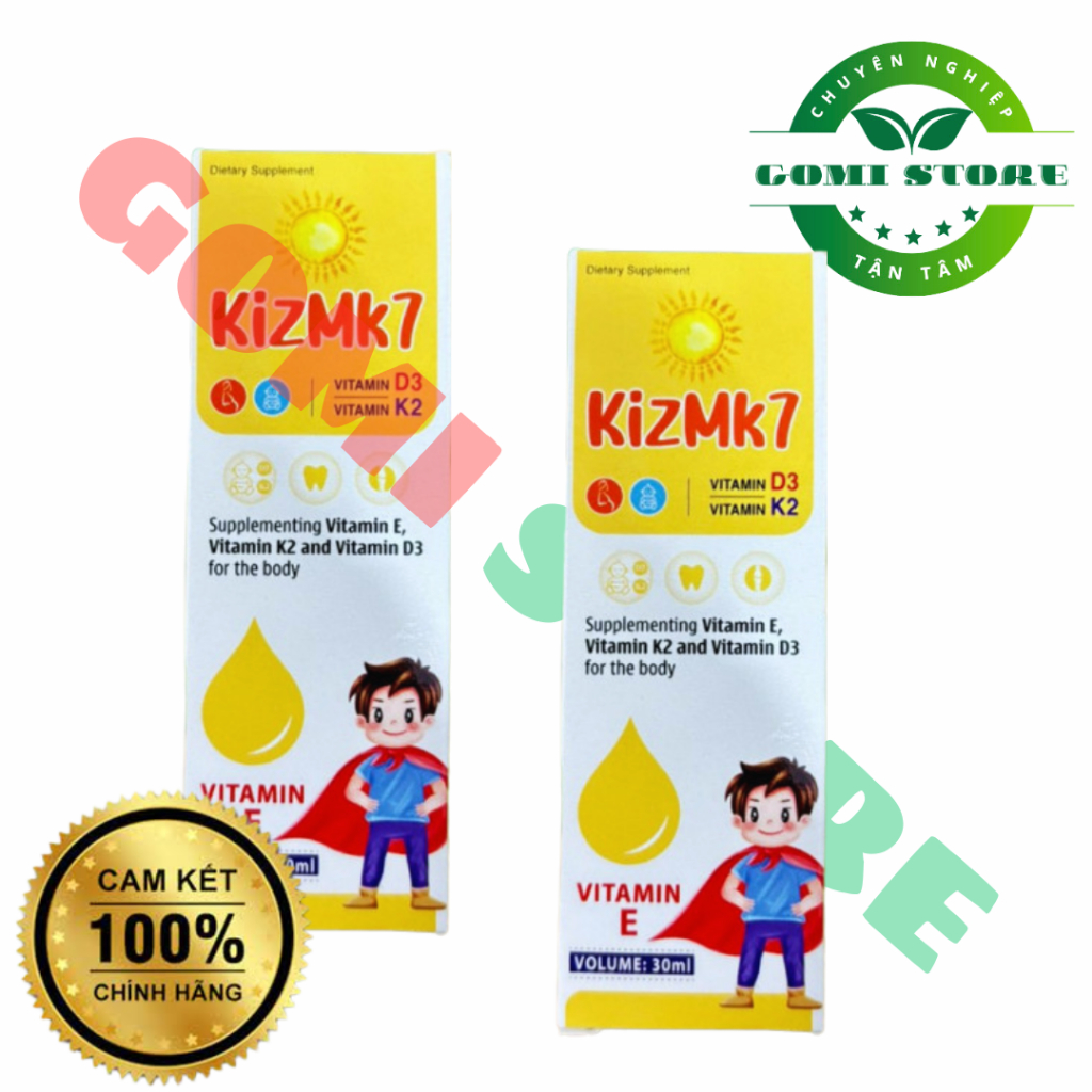 [CHÍNH HÃNG] KIZMK7 30ml siro ăn ngon cho bé, giúp trẻ hết biếng ăn tăng cân