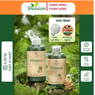  Combo dầu gội dầu xả gừng và trắc bá diệp Lavia hỗ trợ mọc tóc giảm rụng tóc kích thích móc cho da đầu 400ml shop Hanami 