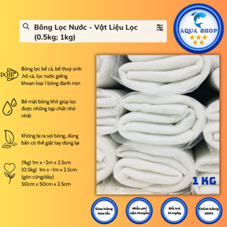 Bông Lọc Nước - Vật Liệu Lọc (0.5kg; 1kg)