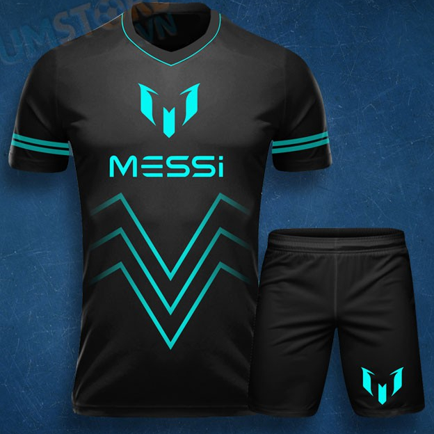 Áo Bóng Đá Độc Lạ Cực Chất - Áo Đấu MESSI Đen
