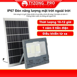 Đèn Năng Lượng Mặt Trời TYZONG PRO Siêu Sáng Loại Pha Thế Hệ 100W 300W 600W IP67 Chống nước ngoài trời