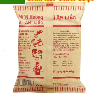 Combo 30 Gói Mì Vị Hương, mì gói giấy, mì xưa