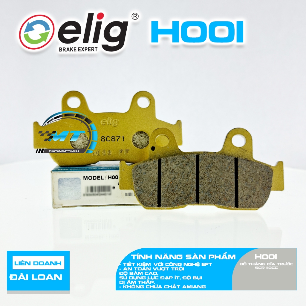 Bố thắng , má phanh dĩa Elig SCR 110cc