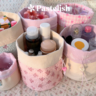 Thúng vải có dây rút Pastelish - Túi đựng đồ đa năng, đồ makeup, có thể mang đi du lịch - (sử dụng 2 mặt)