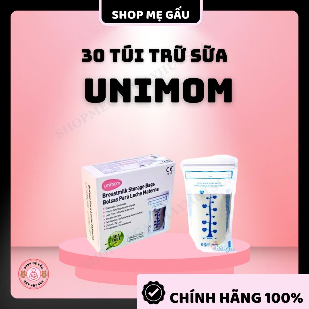 [Mã SKAMLTSM9 giảm 10% đơn 99K] Túi trữ sữa unimom