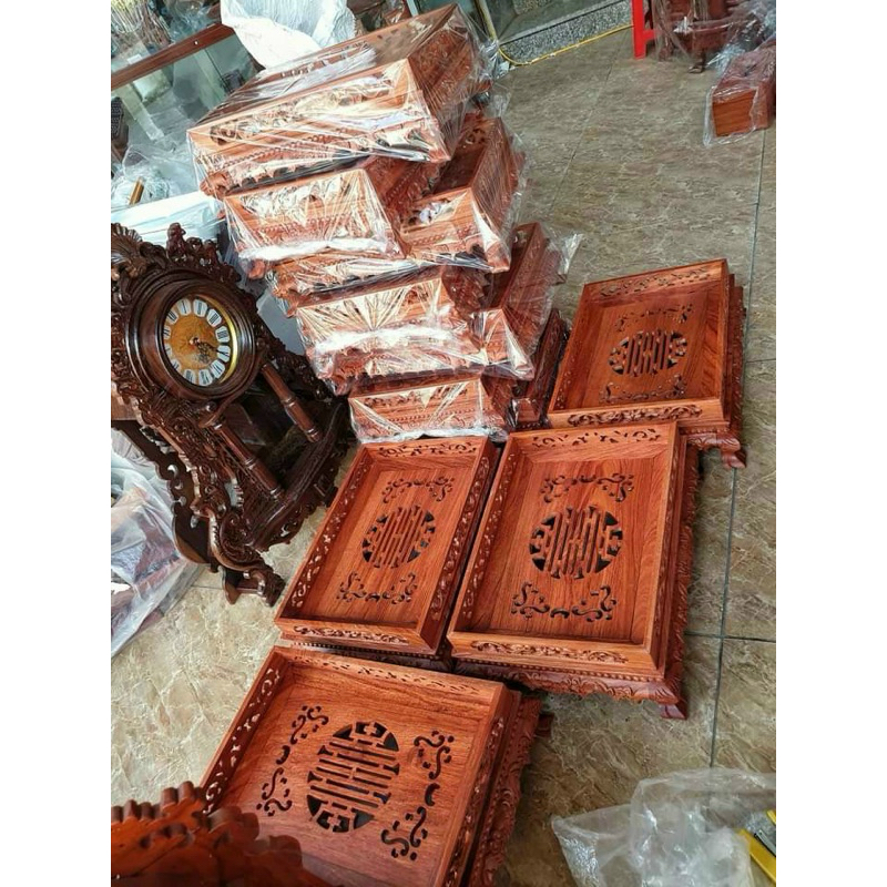 khay trà gỗ hương