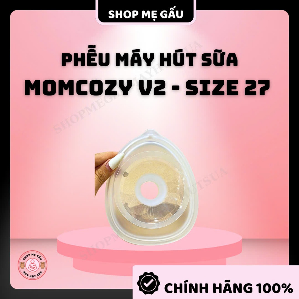 1 chiếc phễu Momcozy V2 - V1 cup trắng size 27