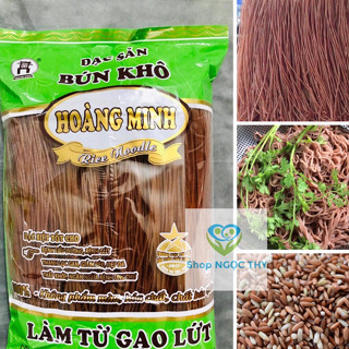 Bún gạo lứt Đỏ Hoàng Minh, bún gạo lức dai ngon eatclean giảm cân healthy
