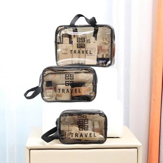 Túi đựng mỹ phẩm đồ trang điểm makeup cá nhân du lịch túi TRAVEL trong suốt chống thấm nước nhiều size AAA iLita