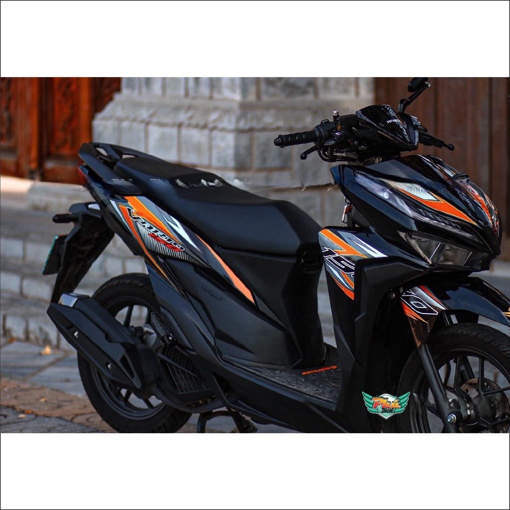 Tem rời xe Vario cam đen (C)