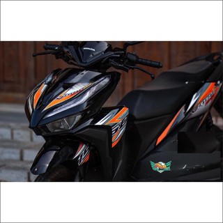 Tem rời xe Vario cam đen (C)