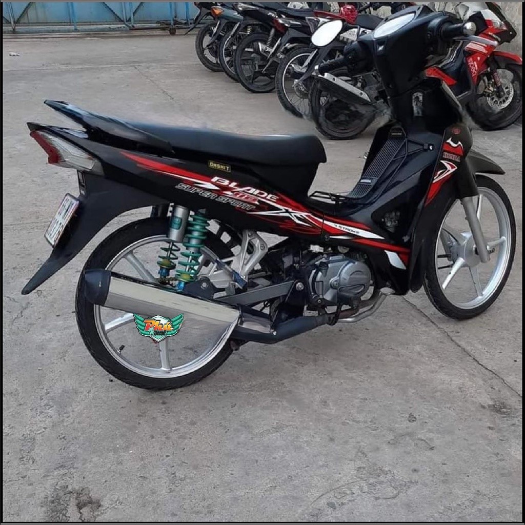 Tem rời xe Blade đỏ đen X (c)