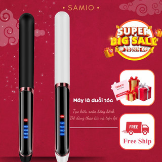 Máy Ép Duỗi Tóc Là Tóc Máy Uốn Xoăn Tạo Kiểu Tóc Cao Cấp Làm Tóc 3 Trong 1 Với 4 Mức Chỉnh Nhiệt Độ - SAMIO 