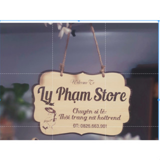 Bảng gỗ decor, Bảng hiệu decor quán, shop...nội dung theo yêu cầu sang trọng và bắt mắt
