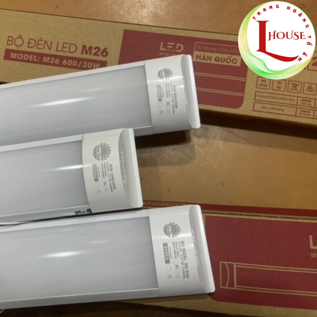 Đèn LED bán nguyệt, Nổi trần, Tuýp Led M26/40W Rạng Đông - L-House Shop