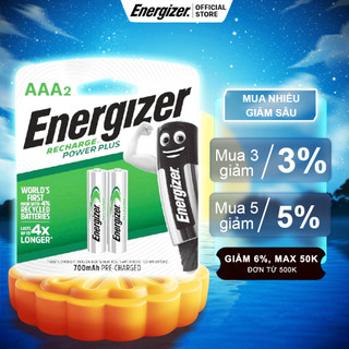 Pin sạc Energizer  Powerplus AAA 700mAh NH12 RP2 - vỉ 2 viên  - Hàng chính hãng
