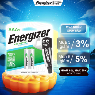 Pin sạc Energizer AAA 800mAh NH12E - vỉ 2 viên - Hàng chính hãng