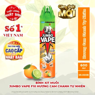 Thuốc xịt muỗi Jumbo hương chanh 600ml