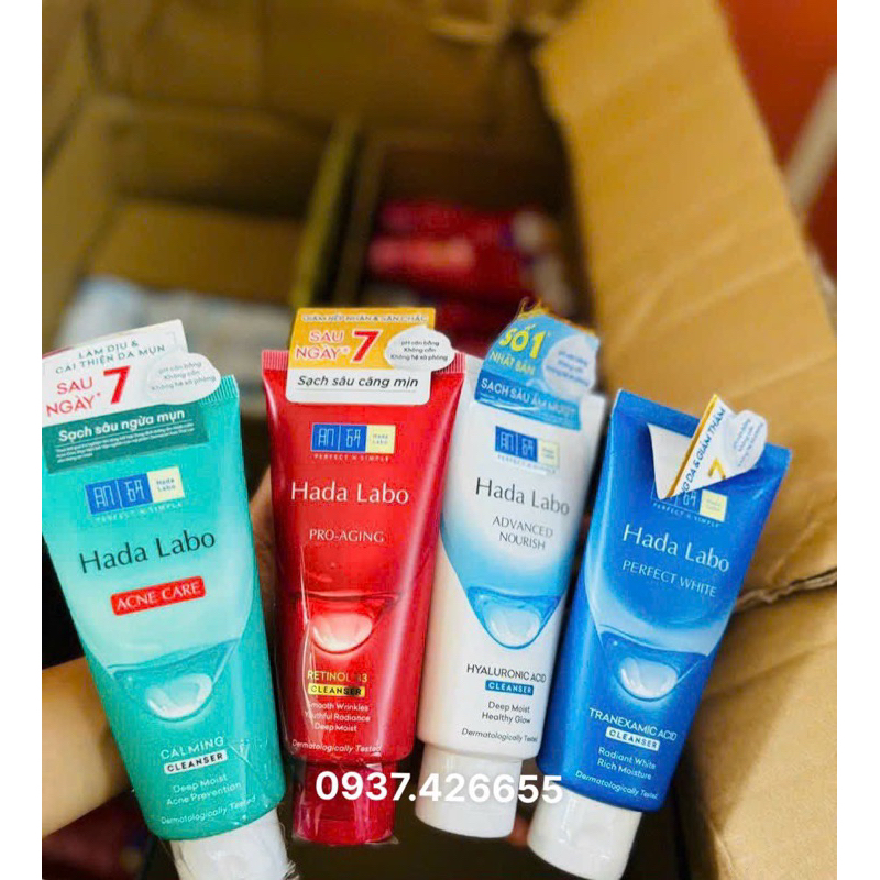 Sữa Rửa Mặt Hadalabo, SRM HADA LABO 80G TRẮNG MƯỢT, Sữa rửa mặt dưỡng trắng Hada, Kem Rửa Mặt Dưỡng 