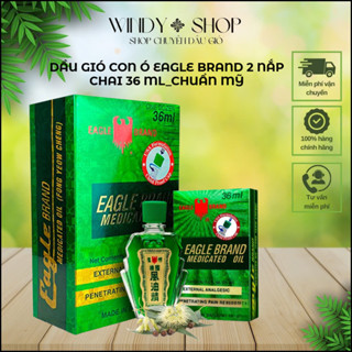 DẦU GIÓ {1 CHAI} DẦU CON Ó XANH CHUẨN XUẤT MỸ 2 NẮP 36ML