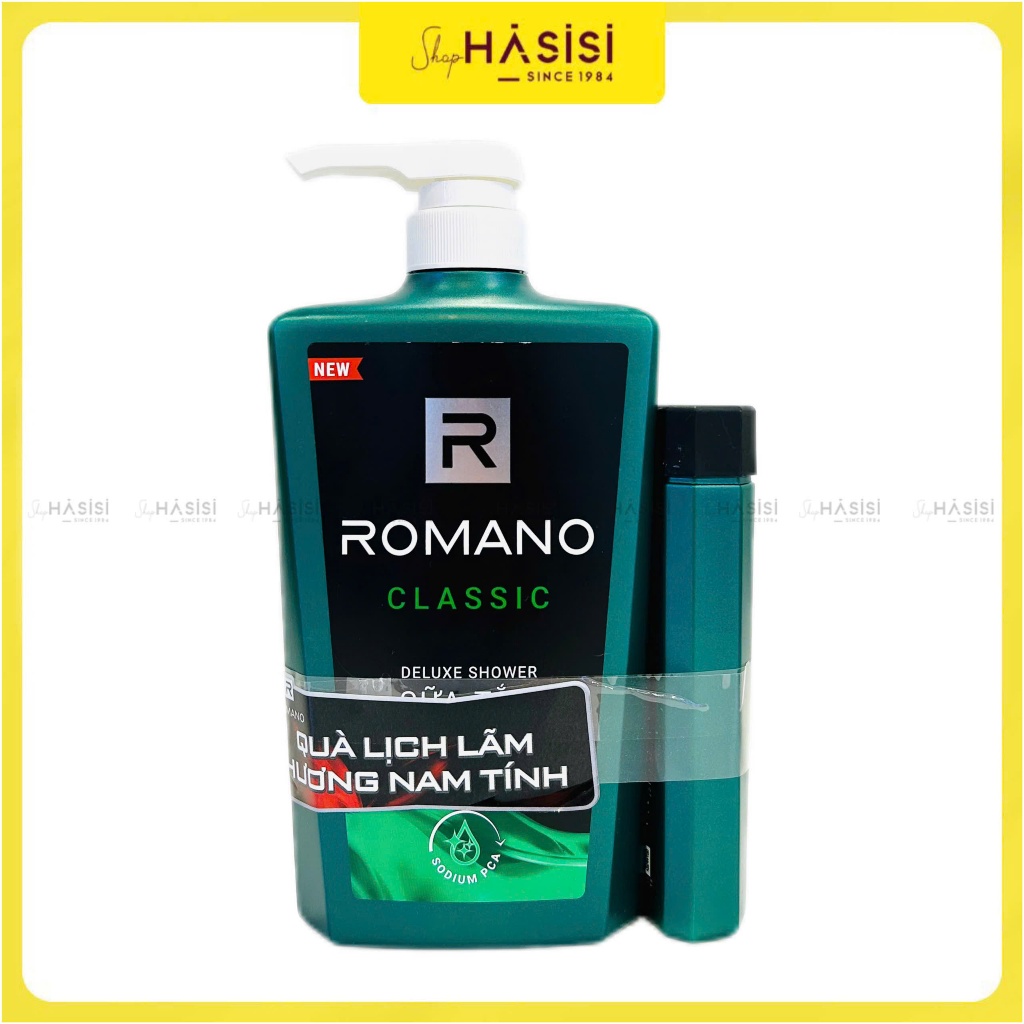 Sữa Tắm ROMANO - Classic Deluxe Shower 650g (Kèm KM - Sản phẩm KM thay đổi theo chương trình của cty))