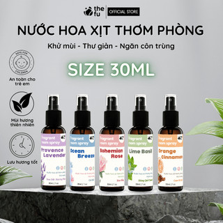  Nước Hoa Xịt Thơm Phòng Cao Cấp Thefu Dung Tích Tiện Lợi 30mL Tinh Dầu Thiên Nhiên Khử Mùi Ngăn Côn Trùng 
